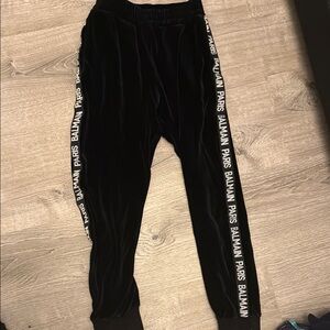 Balmain Kids Black Track Pants